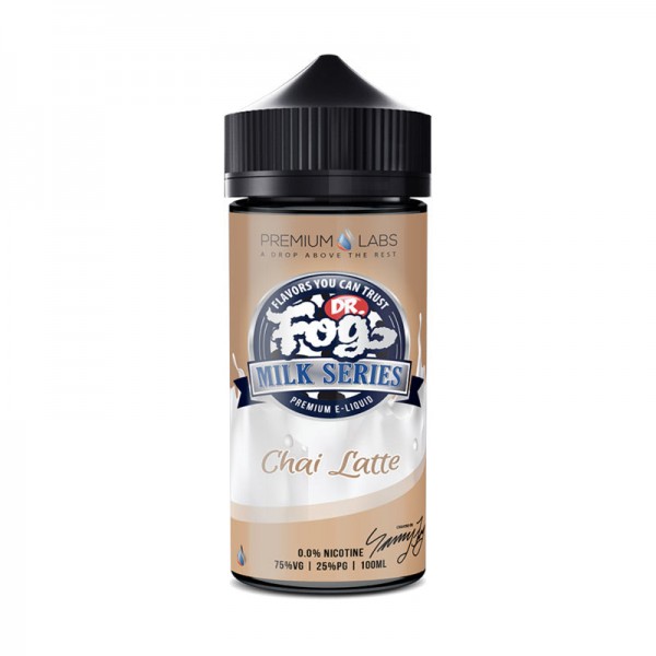 CHAI LATTE BY DR FOG MILK SERIES 100ML SHORTFILL 75VG E LIQUID JUICE VAPE