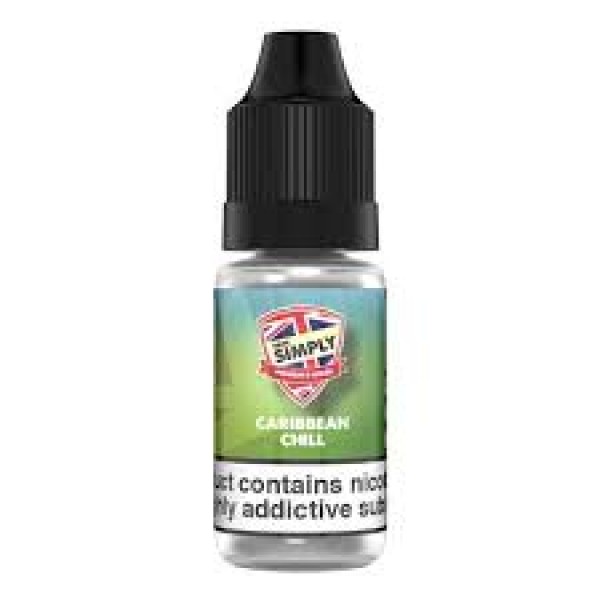 Caribbean Chill By Vape Simply 10ML E Liquid 50VG/50PG Vape Juice | All Strengths Available