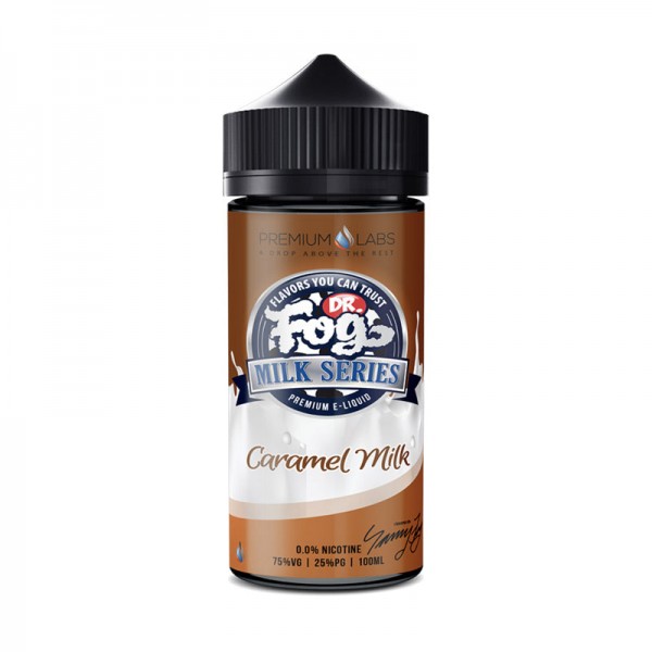 CARAMEL MILK BY DR FOG MILK SERIES 100ML SHORTFILL 75VG E LIQUID JUICE VAPE