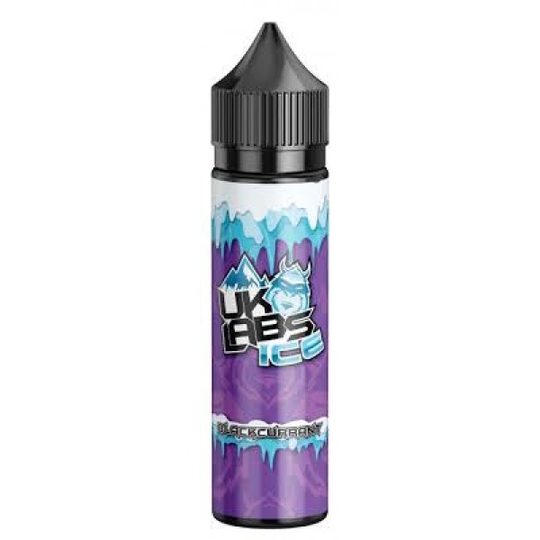 UK labs Blackcurrant Ice E Liquid E Juice 70vg Vape 50ml Shortfill