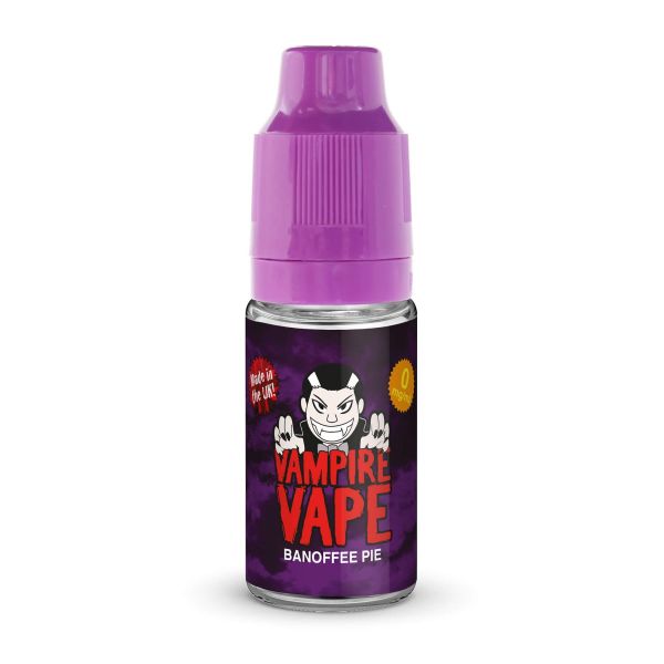 Banoffee Pie By Vampire Vape 10ML E Liquid. All Strengths Of Nicotine Juice