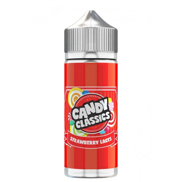 Candy Classics Strawberry Laces Drops 100ml E Liquid Juice 50vg Vape sub ohm Shortfill