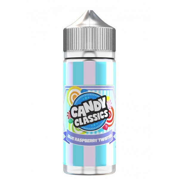 Candy Classics Blue Raspberry Twister Drops 100ml E Liquid Juice 50vg Vape sub ohm Shortfill