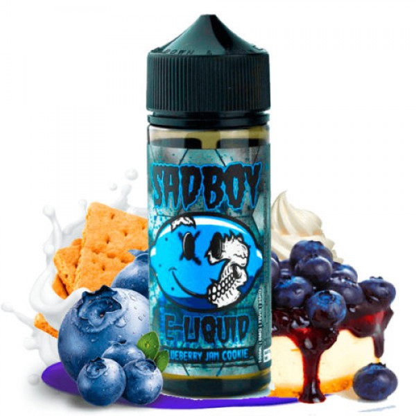 BLUEBERRY JAM COOKIE BY SADBOY E-LIQUID 100ML SHORTFILL 75VG VAPE