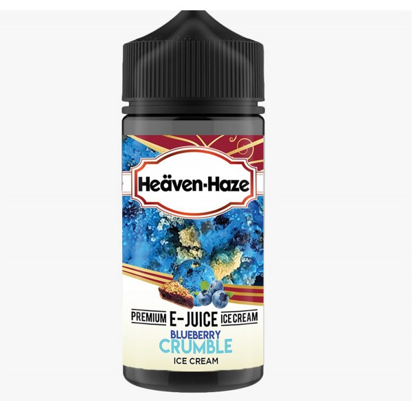 Blueberry Crumble Ice Cream By Heaven Haze 100ML E Liquid 70VG Vape 0MG Juice