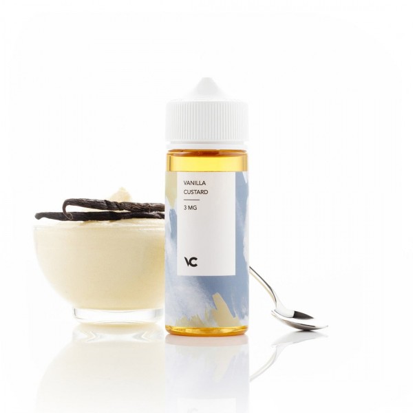 Vanilla Custard By Velvet Cloud (VC) 100ML E Liquid 90VG/10PG Vape 0MG Juice