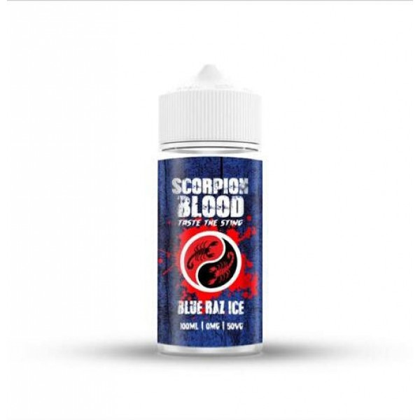 Blue Raz Ice By Scorpion Blood 100ML E Liquid 50VG/50PG Vape 0MG Juice