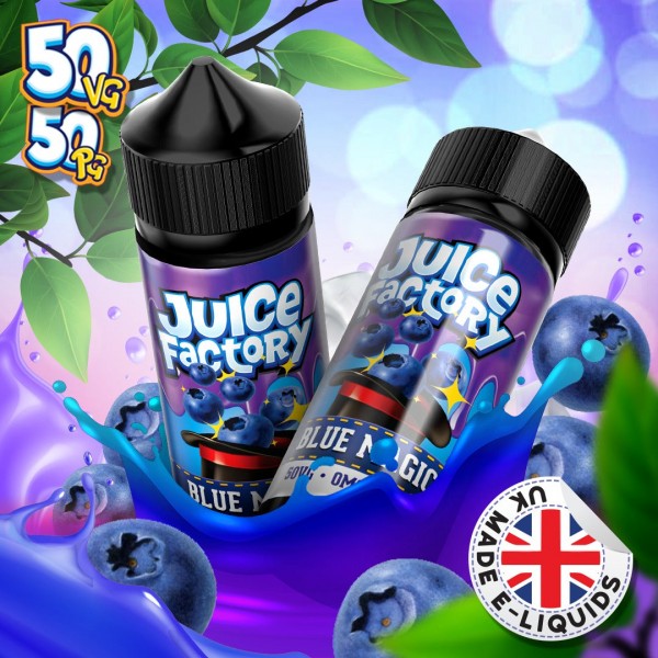 Blue Magic by Juice Factory. 100ML E-liquid, 0MG vape, 50VG/50PG juice