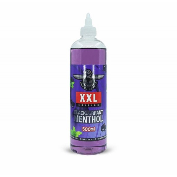 Blackcurrant Menthol By Guardian Vape XXL Edition 500ML E Liquid 70VG Vape 0MG Juice