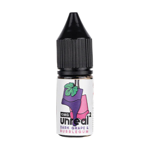 Unreal 2 - Dark Grape & Bubblegum Nic Salt 10ML E Liquid 10MG/20MG Vape 50VG Juice