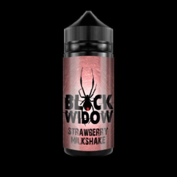 Black Widow Strawberry Milkshake 100ml E Liquid Juice 50VG Shortfill SubOhm Vape