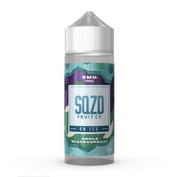 Apple Blackcurrant On Ice by SQZD Fruit Co. 100ML E-Liquid, 0MG Vape 70VG/30PG Juice