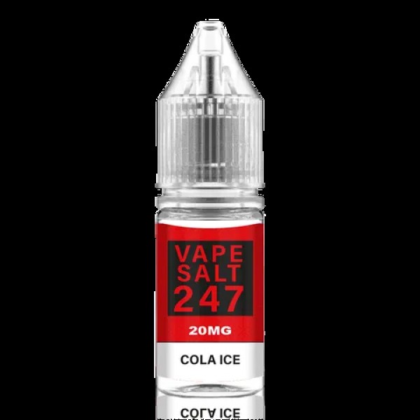 Cola Ice - Vape Salt 247, 10 x 10ML Nic Salt E Liquid 50VG Vape 10MG/20MG Juice