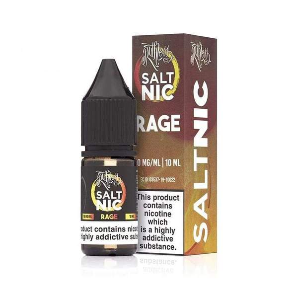 Rage By Ruthless Salt Nic 10ML E Liquid 50VG Vape 10MG/20MG Juice