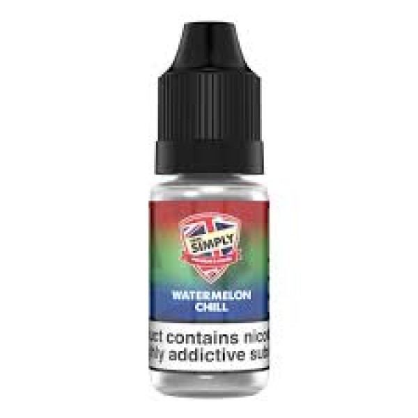 Watermelon Chill By Vape Simply 10ML E Liquid 50VG/50PG Vape Juice | All Strengths Available