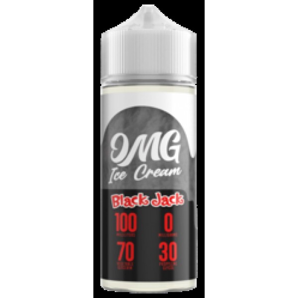 Black Jack Ice Cream By OMG 100ML E Liquid 70VG Vape 0MG Juice