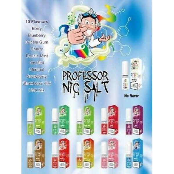 Blueberry By Professor Nic Salt 10 x 10ML E Liquid 20MG Vape Juice