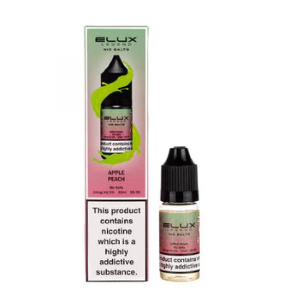 Apple Peach By Elux Legend 10ML Nic Salt E Liquid 50VG Vape 10MG/20MG Juice