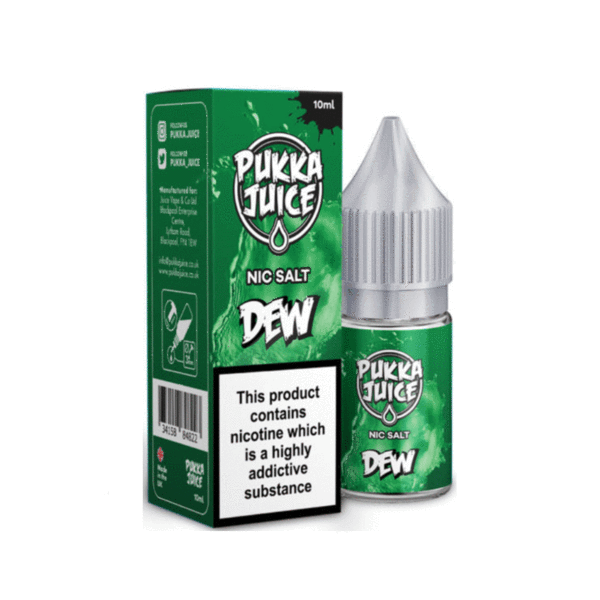 Dew by Pukka Juice Nicotine Salt, 10ML E Liquid, 10MG/20MG Juice, 50VG Vape