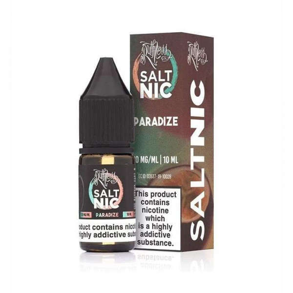 Paradize By Ruthless Salt Nic 10ML E Liquid 50VG Vape 10MG/20MG Juice