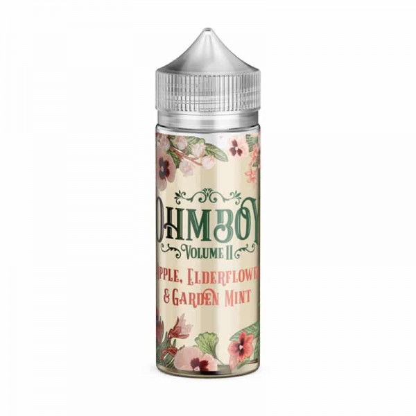 Apple, Elderflower & Garden Mint By Ohm Boy Volume II 100ML E Liquid 70VG Vape 0MG Juice